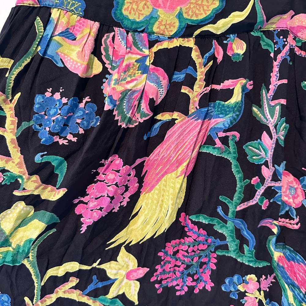 Banjanan Black floral skirt sz Small